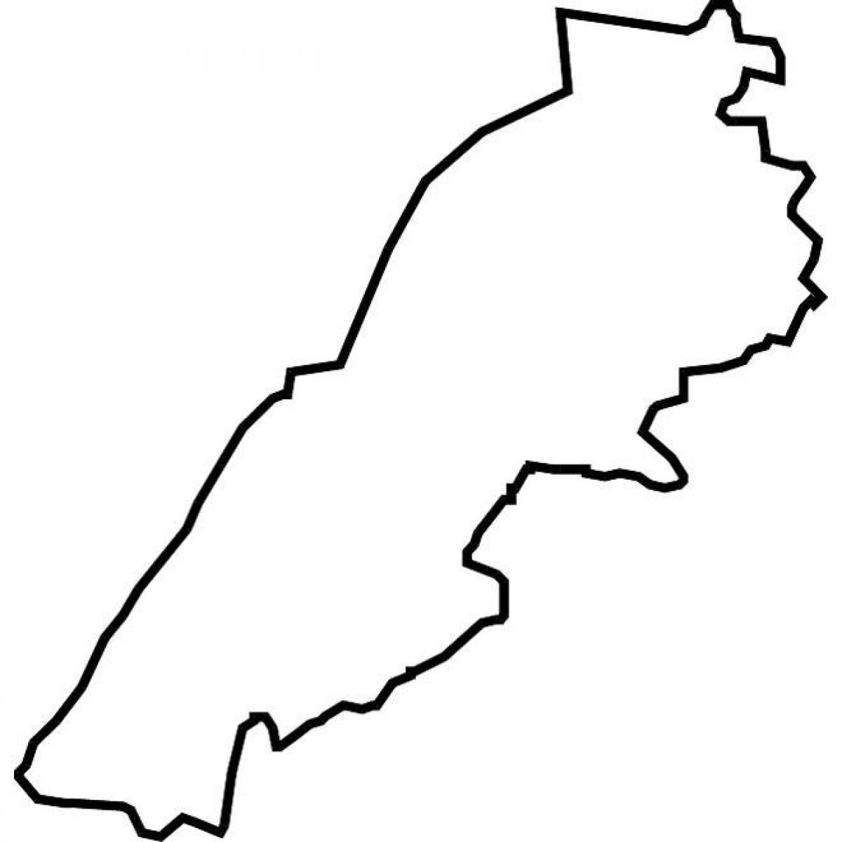 mapa Libanonu mapa vektor