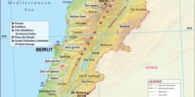 Mapa starověkého Libanonu